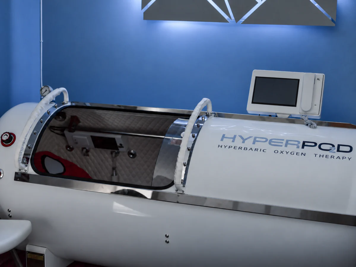 Hyperbaric oxygen chamber at Serenus