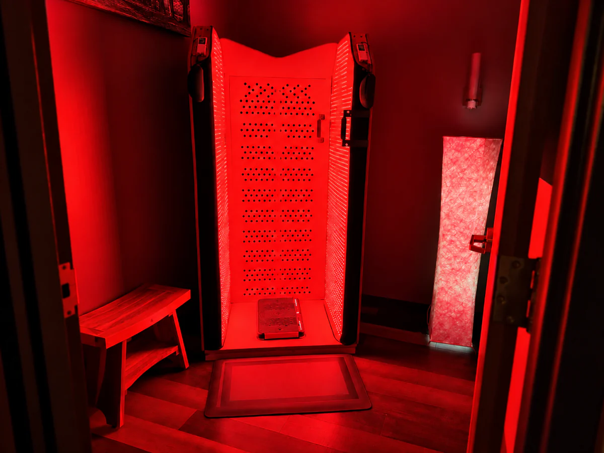 Serenus red light therapy booth